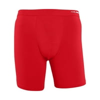 iOPQO férfi fehérnemű férfi futó szűk nadrág Lélegző Boxer fenék mozgás nadrág fehérnemű Piros XXXXL