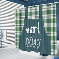 Zuhanyfüggöny, Boldog Apák napja zuhanyfüggöny fürdőszoba, Extra hosszú zuhanyfüggönyök, Apák napi ajándékok, vízálló