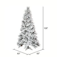 Vickerman 10 '63 Özönlöttek Atka Vékony Mesterséges Karácsonyfa, Kivilágítatlan