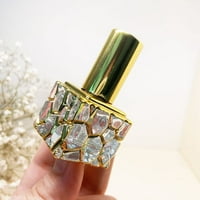 Parfümös üveg üveg 10ml Spray palackok arany minta üres tartályok porlasztó
