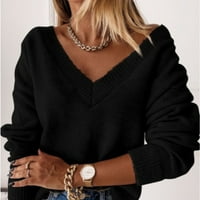 Guzom Pulóver nőknek eladó-szilárd pulóverek nőknek divatos felsők Újdonságok Fekete Méret 6