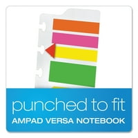 Ampad oldal zászló utántöltő Ampad Versa Crossover notebookokhoz, válogatott Glow, 210 csomag