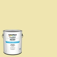 Colorplace Classic Belső fal és Trim festék, elegáns sárga, félig fényes, gallon