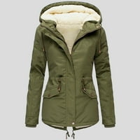 Női Molett méretű téli felöltő női kabát vastag felsőruházat plüss bélelt kapucnis kabát meleg árok női kabát Nylon