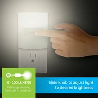 Ultrabrite LED éjszakai fény, szabályozható, fényérzékelő, fehér, 45125