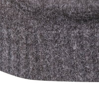 Férfi pulóver kötött pulóver laza Egyszínű Hosszú ujjú Garbó alsó felsők Alkalmi Téli szakaszon nagy teljesítményű