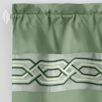 Achim Paige rúd zseb fényszűrő szint és karnis függöny szett, zöld, 55 24