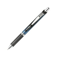 EnerGel RT visszahúzható folyékony gél toll tű hegye, finom vonal, fekete tinta, 3-Pk kártolt