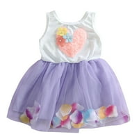 KaLI_store nyári ruha lány nyári ruha lobbant ujjú Laza illesztés Svájci pontok Flowy rakott ruha, lila