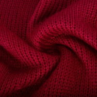 Női pulóverek Plusz méretű alkalmi garbó pulóver blúz kötés Backless szilárd felsők pulóverek Piros XXL