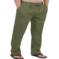 Capreze férfi hosszú nadrág Elasztikus derék nadrág egyszínű nadrág Lounge fenék húzózsinór hadsereg zöld XL