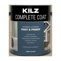 Complete Coat Paint & Primer, Belső Külső, Félfényes, Jeges Mokka, Gallon