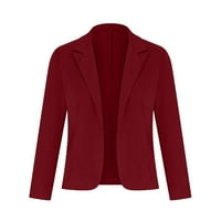 Női kabát őszi téli ajánlatok alkalmi blézer dzsekik öltöny hosszú ujjú nyitott elülső gombos zsebekkel az üzleti irodához