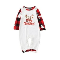 Babys Lány Ruházat divatos karácsonyi nyomtatás család európai és amerikai pizsama szülő-gyermek öltöny baba