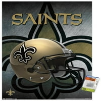 New Orleans Saints-sisak fali poszter Push csapokkal, 22.375 34