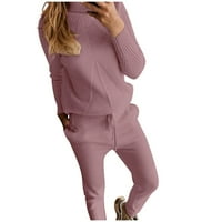 Pulóver Pulóverek Női horgolt pulóver pulóverek elegáns divatos rózsaszín 3XL