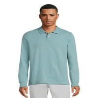 George Men Pique Polo ing hosszú ujjú, S-3XL méretű