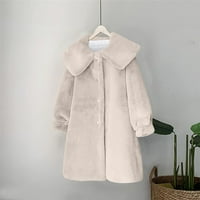 Augper Női középhosszú őszi-téli Mink Plusz méretű Extra vastag Fau kabát