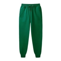 Riforla nadrág Női Női egyszínű zsinóros Elasztikus derék alkalmi laza láb Sweatpants Női Alkalmi nadrág Zöld XL