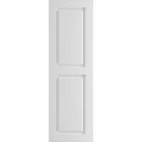 Ekena Millwork 15 W 73 H True Fit PVC Két egyenlő emelt panel redőny, befejezetlen
