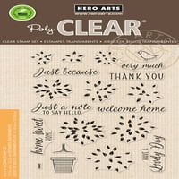 Hero Arts Clear Stamps 4 x6 Réteges topiariar