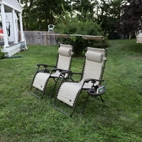 Bliss függőágyak készlet gravitációs szabad székek W lombkorona, ital tálca, és párna, 26-in. Széles, időjárás & rozsda