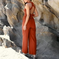 Női Jumpsuits nyári Hölgy pántos Soild hosszú nadrág Playsuits nyaralás kezeslábas a nők