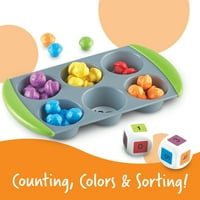 Tanulási Források Mini Muffin Match Up Counting Játékkészlet, Színválogatás,, Korosztály 3+