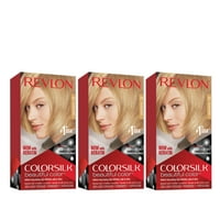 Revlon ColorSilk Szép Állandó Hajfesték, Sötétbarna, Otthon Teljes Lefedettségű Alkalmazáskészlet, Arany Szőke, Csomag