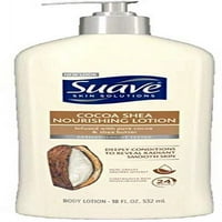 Suave Skin Solutions testápoló, simító kakaóvajjal és Shea oz-szal