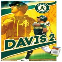 Oakland Athletics - Khris Davis fali poszter push csapokkal, 22.375 34