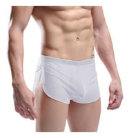 Homenesgenics férfi rövidnadrág Sportos fehérnemű szexi nadrág kerek hárompontos nadrág otthoni selymes nadrág