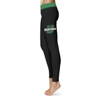 Női fekete USC Upstate Spartans Plus Size szilárd jóga Leggings