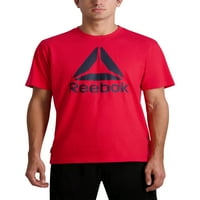 Reebok férfi és nagy férfi Delta Sportos grafikus pólók, 3XL méretig