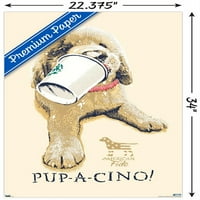 Jim Baldwin-Pup-a-cino fali poszter, 22.375 34