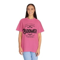 Nem a tipikus Boomer Fekete betűtípusok Unise ruhára festett póló