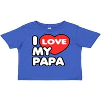 Inktastic szeretem a Papa ajándék kisgyermek fiú vagy kisgyermek lány pólót