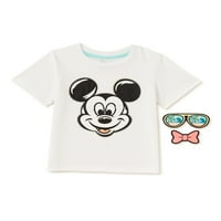 Mickey Mouse Kisgyermek Fiú Patches Póló