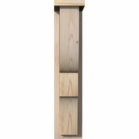 1 2 W 10 D 26 H Ridgewood Smooth Corbel W hátlap, Douglas FIR