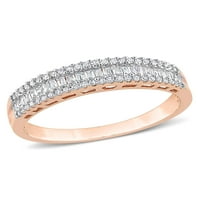 Carat T.W. Diamond 10KT rózsa arany örökkévalóság évforduló gyűrű