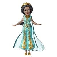 Disney Gyűjthető Jázmin Hercegnő Kis Baba Kékeszöld Ruhában