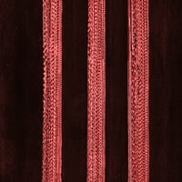 Ahgly Company Beltéri Téglalap Absztrakt Piros Modern Terület Szőnyegek, 5 '7'