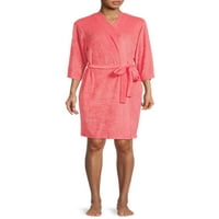 Lissome női és női plusz méretű Terry Cloth Robe