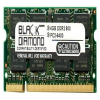 4GB fekete gyémánt memória modul HP Pavilion Notebookok Notebook dv5-1016t DDR SO-DIMM 200pin PC2 - 800MHz frissítés