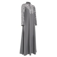 amousa Női muszlim ruha Kaftan Arab jilbab Abaya Iszlám Csipke varrás Maxi ruha nyári ruha