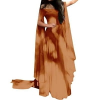 qolati Halloween ruhák Női lobbant Hüvely le váll Bodycon hosszú Maxi ruha Vintage reneszánsz gótikus Rakott Swing