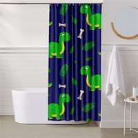 Zuhanyfüggöny rajzfilm aranyos dinoszauruszok nyomtatott dekoráció függöny Grommets és horgok Gépben mosható vízálló