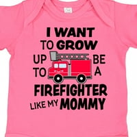 Inktastic Szeretnék felnőni, hogy egy tűzoltó, mint az anyukám ajándék kisfiú vagy kislány Body