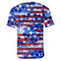 Amerikai zászló póló hazafias ingek nőknek július 4. ing rövid ujjú Stars Stripes felső férfiaknak