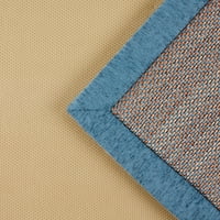 Brookstone Gentle Step Dekoratív modern texturált ékezetes szőnyeg, kék, 27 X45
